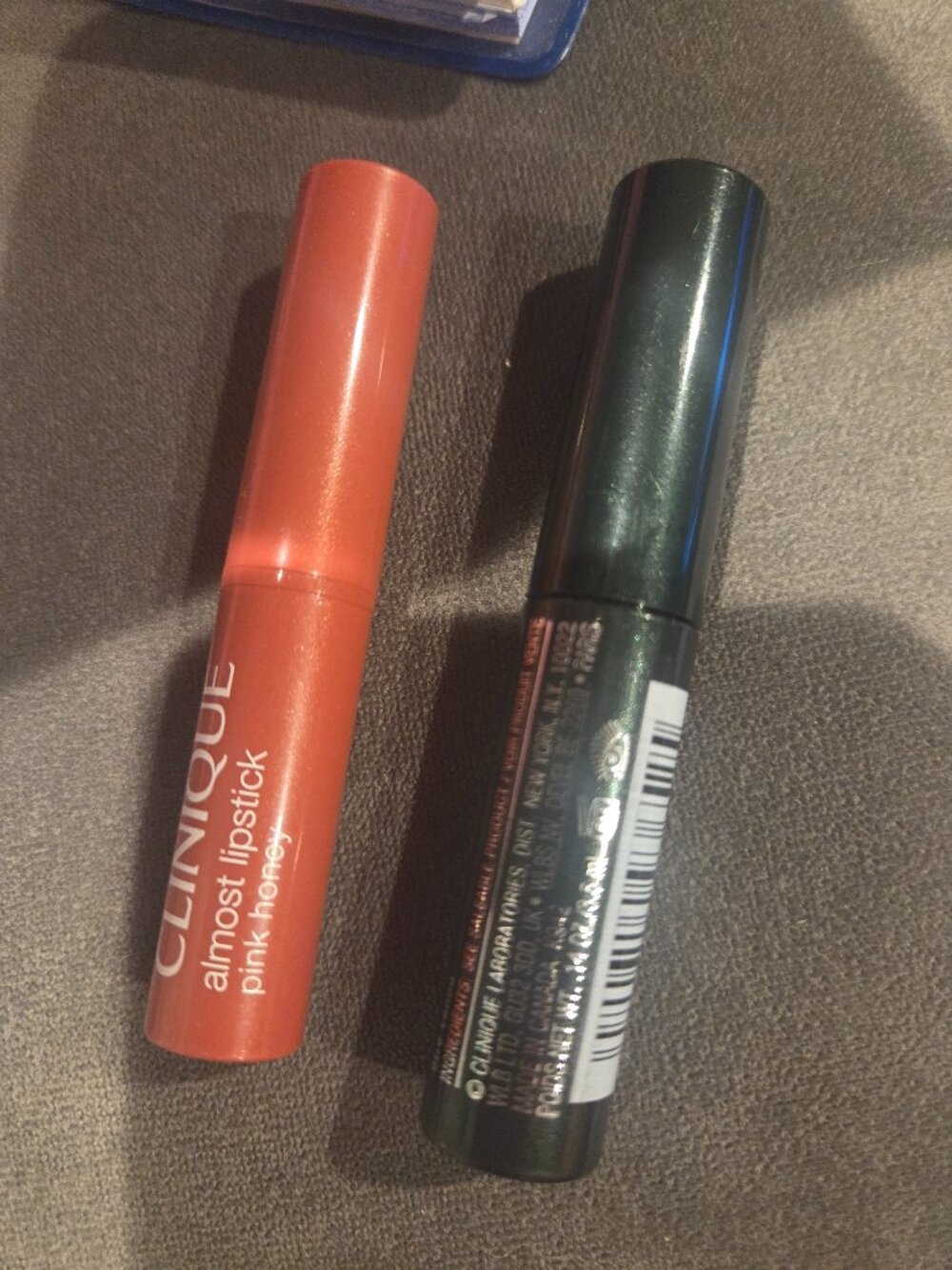 Clinique Pink Honey Almost Lipstick New plus free black Clinique Mascara